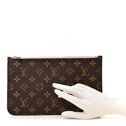 Louis Vuitton Monogram Neverfull MM GM Pochette Rose Ballerine 2 of 8