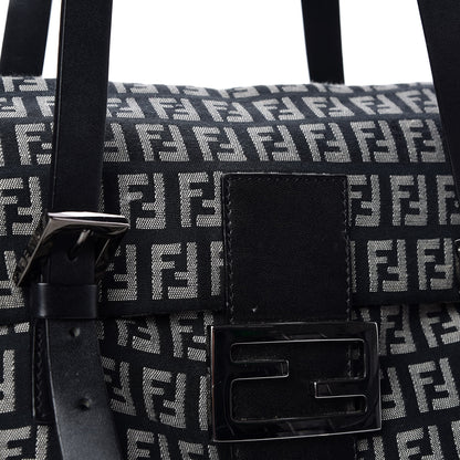 Fendi Zucchino Shoulder Bag Black 12 of 12