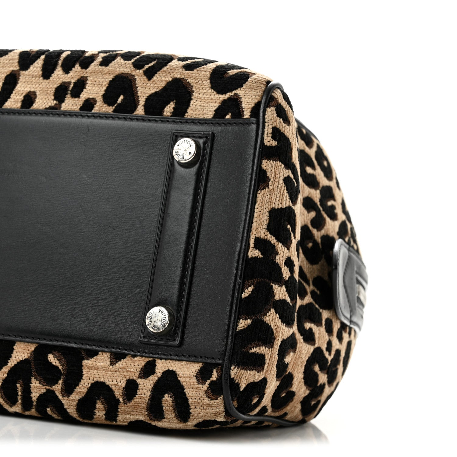 Louis Vuitton Jacquard Velvet Leopard Print Stephen Sprouse Speedy 10 of 12