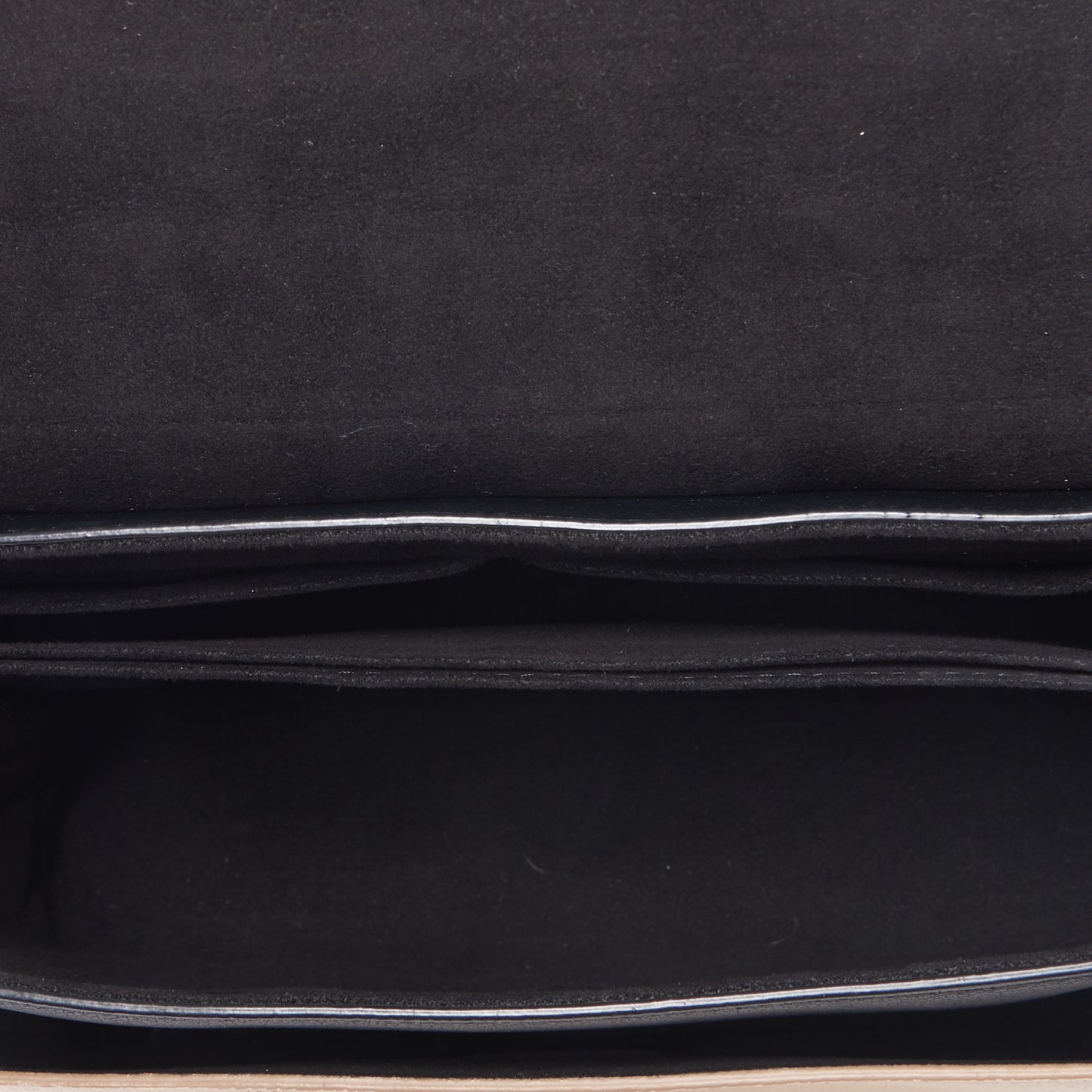 Soft Calfskin My Lockme Top Handle Vanille Black