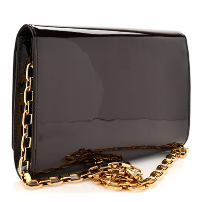 Louis Vuitton Patent Chain Louise GM Amarante 3 of 10