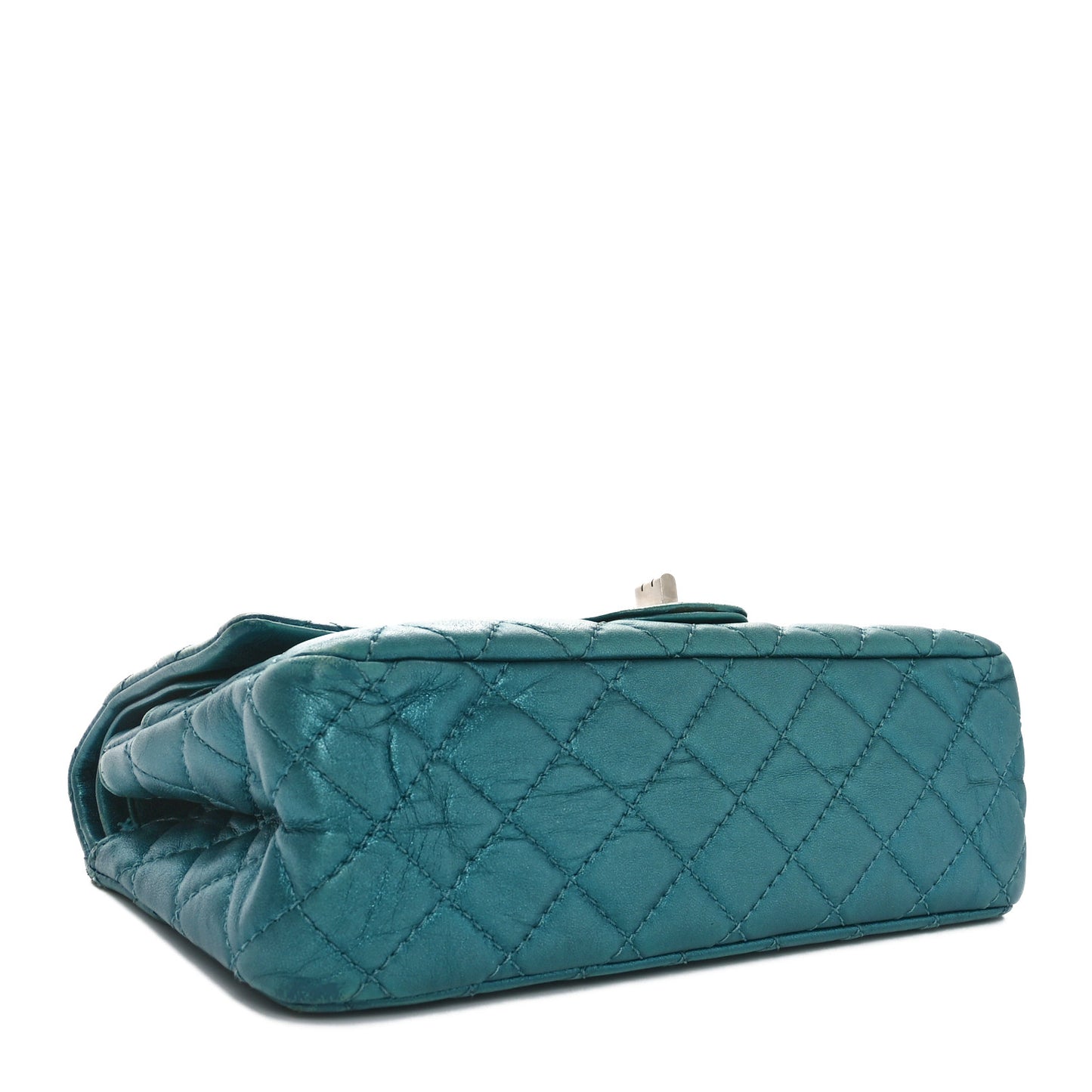 Metallic Calfskin 2.55 Reissue 225 Flap Turquoise