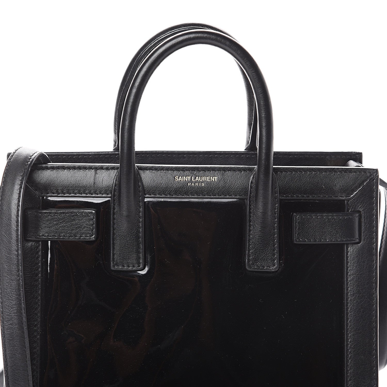 Saint Laurent Patent Calfskin Nano Sac de Jour Black 5 of 7