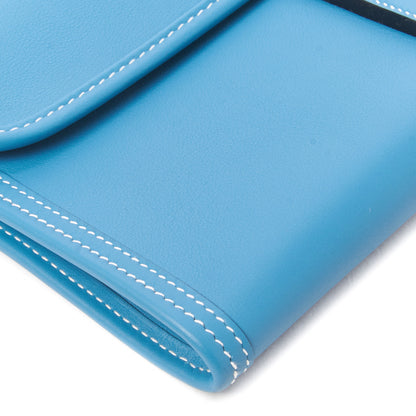 Hermes Swift Jige Elan 29 Clutch Blue Jean 5 of 9