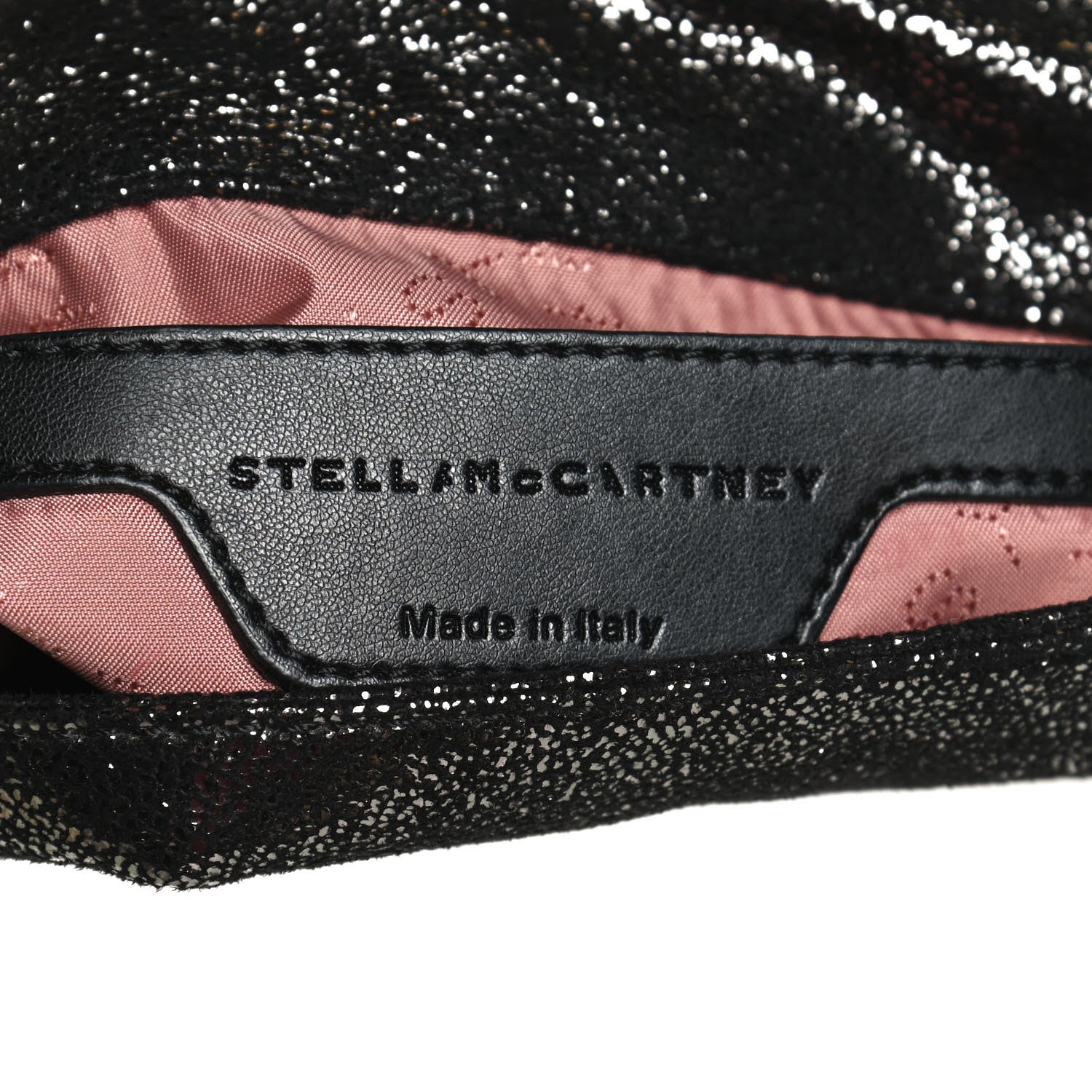 Stella McCartney Chamois Shiny Dotted Falabella Crossbody Black 5 of 8