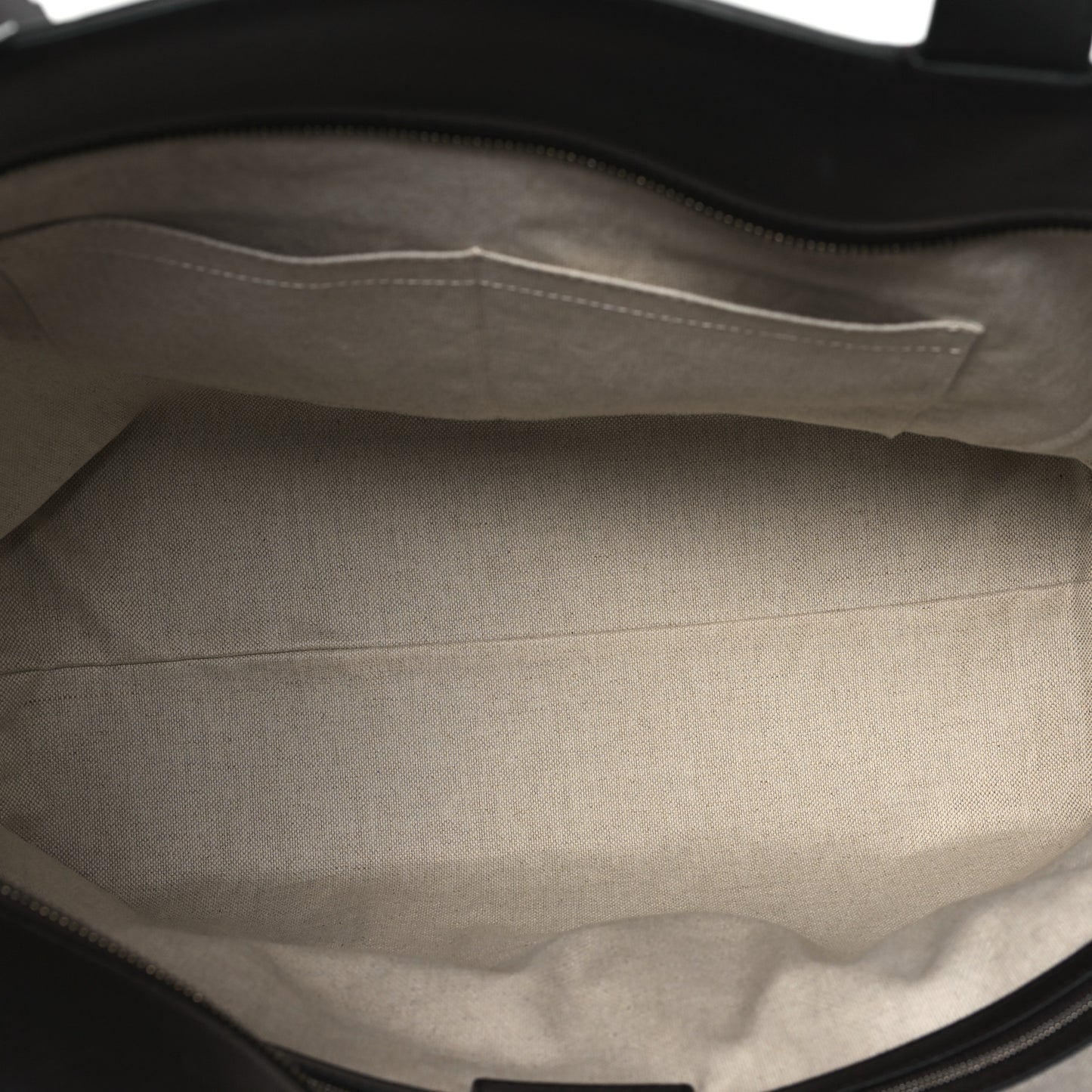 Calfskin Intrecciato Large Zipped Tote Fondant