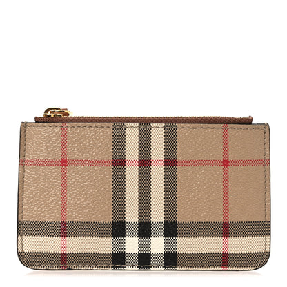 Burberry Vintage Check Kelbrook Key Pouch Card Case Archive Beige 1 of 8