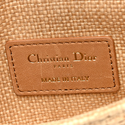 Christian Dior Raffia Macro Cannage Micro Caro Bag Natural 6 of 9
