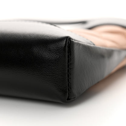 Chanel Shiny Crumpled Calfskin Quilted Nano 31 Shopping Bag Dark Beige Black 10 of 12