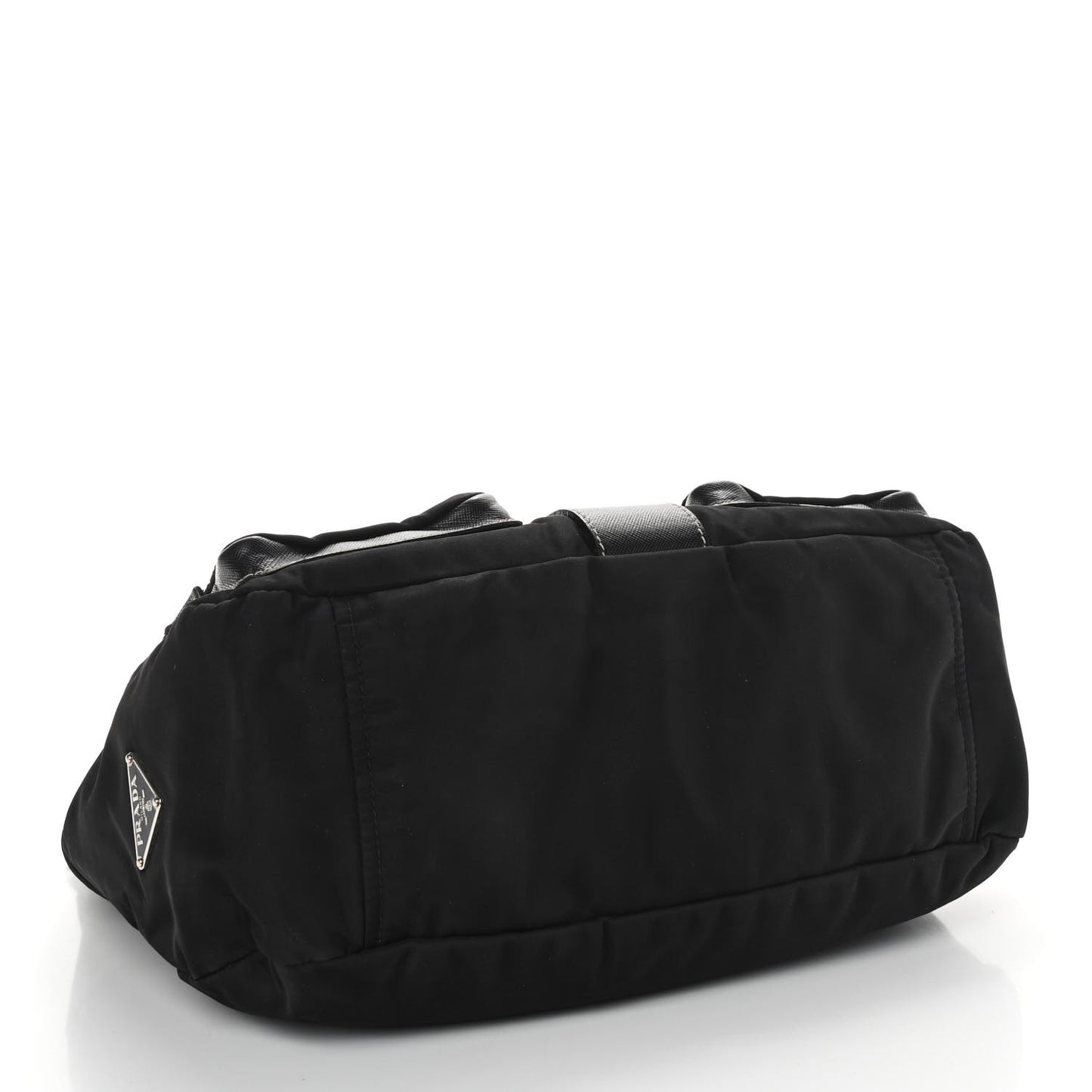 Nylon Saffiano Vela Messenger Bag Black