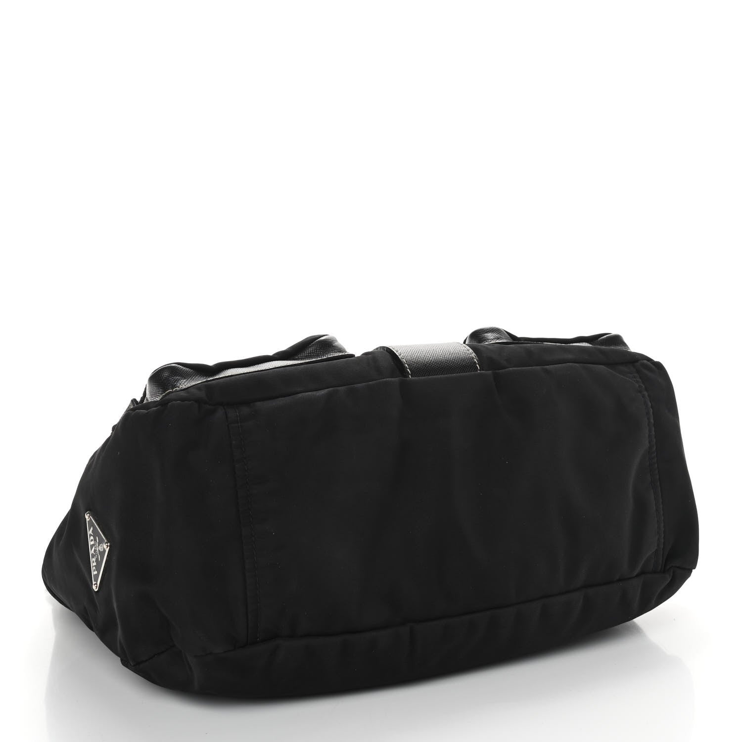 Prada Nylon Saffiano Vela Messenger Bag Black 3 of 8