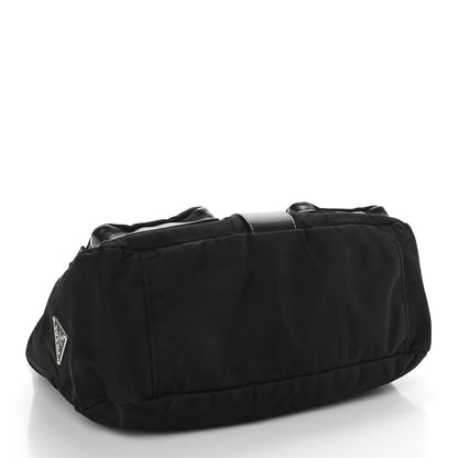Prada Nylon Saffiano Vela Messenger Bag Black 3 of 8