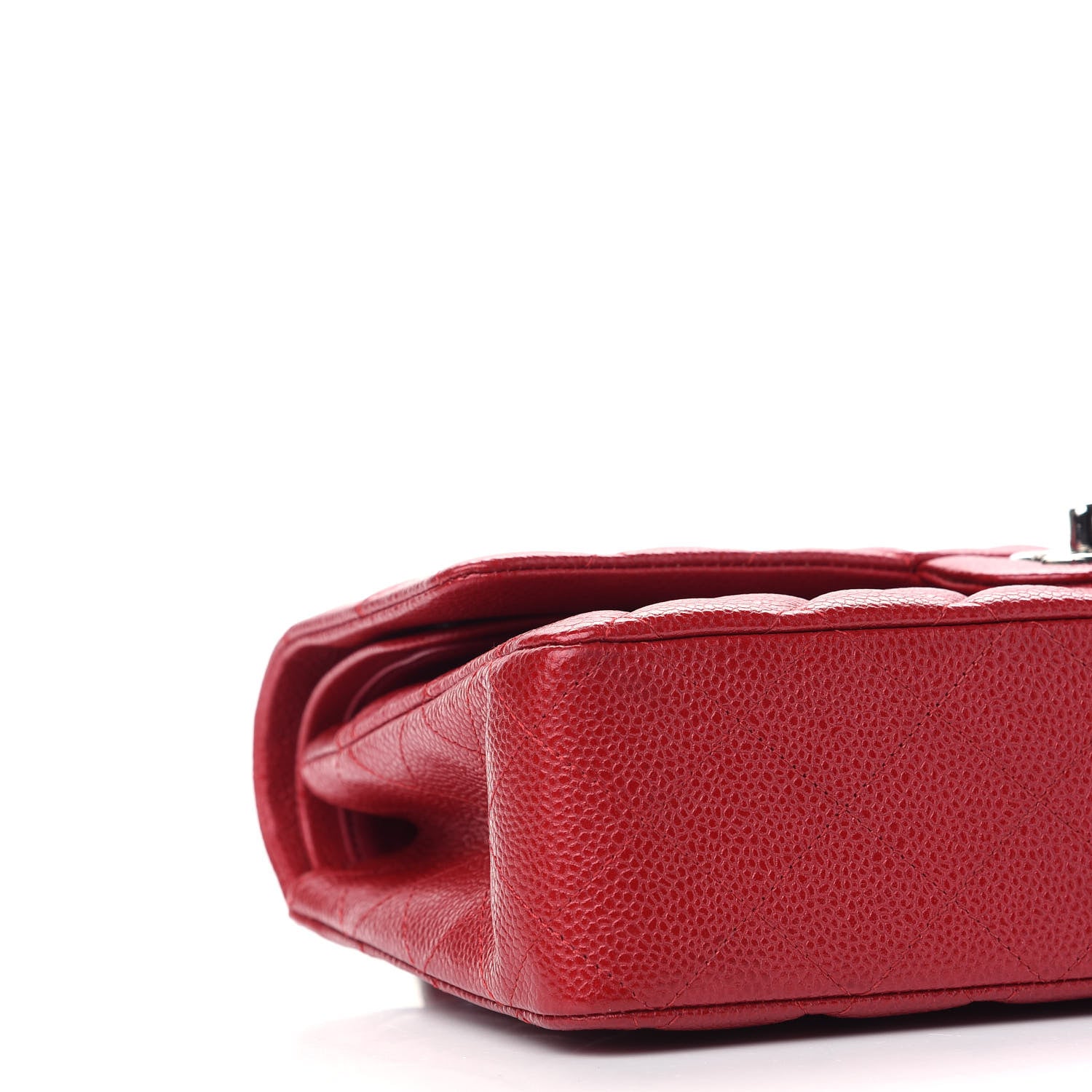 Chanel Caviar Quilted Medium Double Flap Red 8 of 9