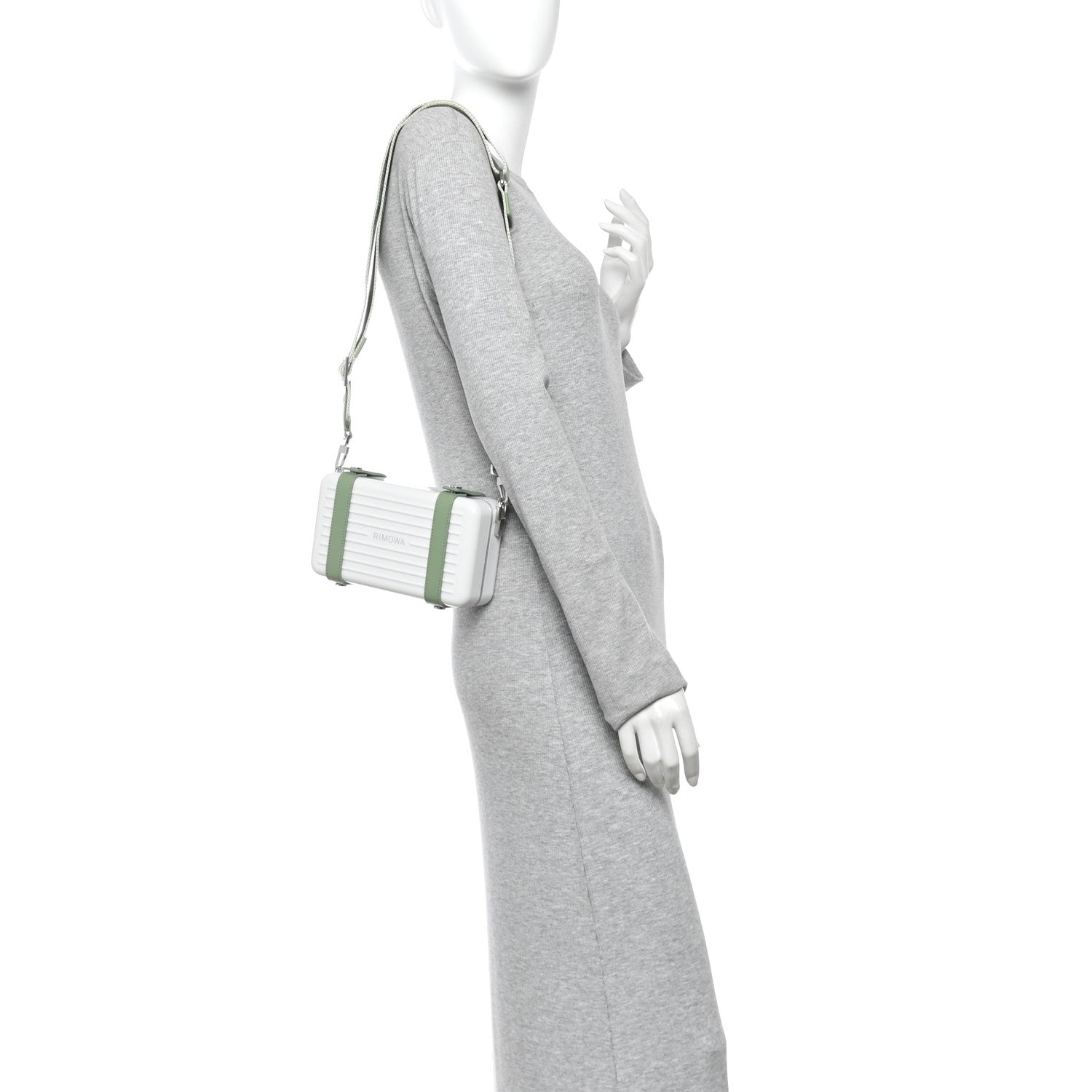 Rimowa Gloss Polycarbonate Personal Cross-Body Bag White Green White Green 2 of 9