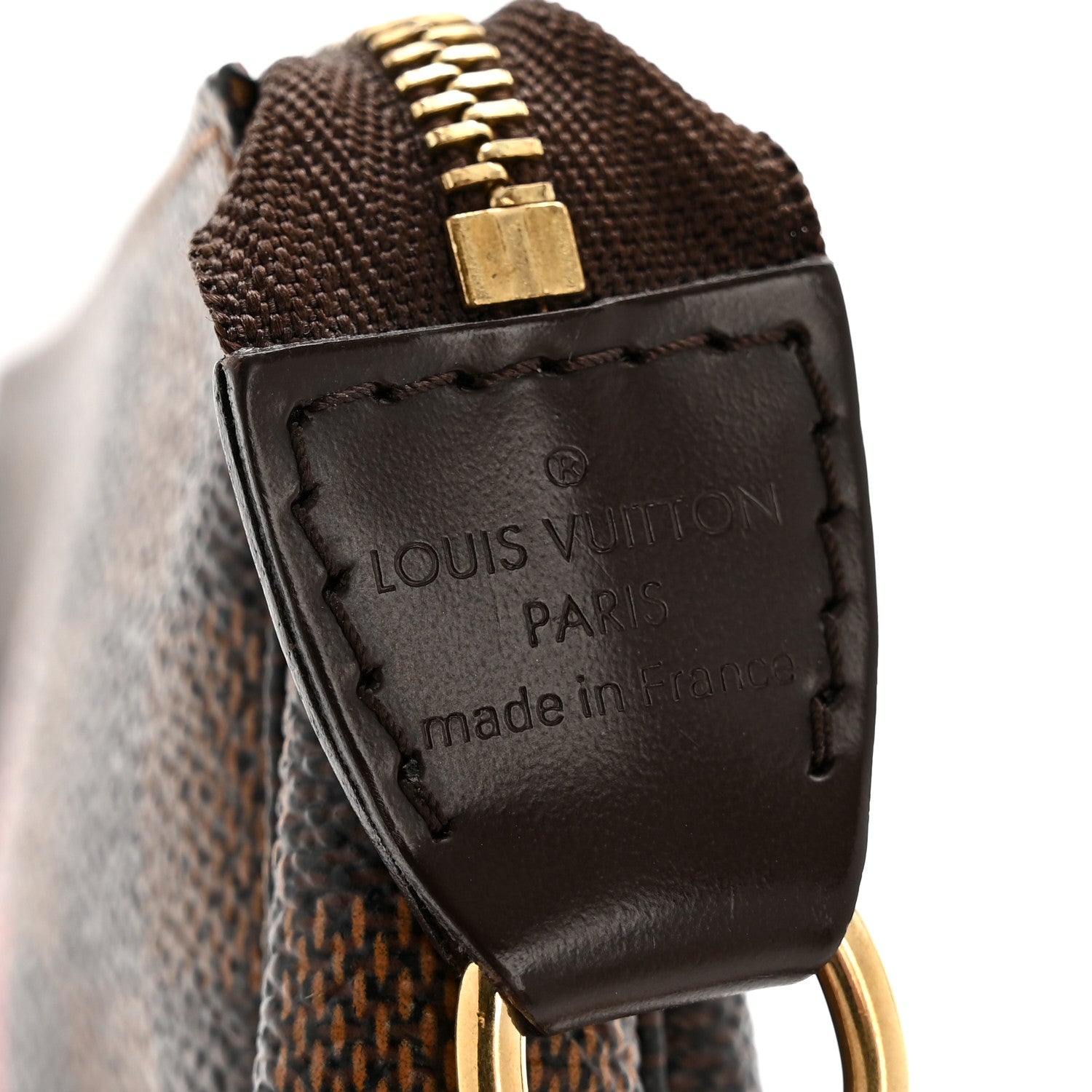 Louis Vuitton Damier Ebene Complice Trunks and Bags Mini Pochette Accessories Red 6 of 8