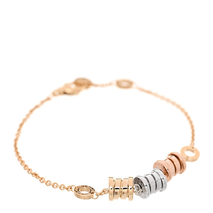 Bulgari 18K Yellow Rose White Gold B.Zero1 Bracelet 1 of 3