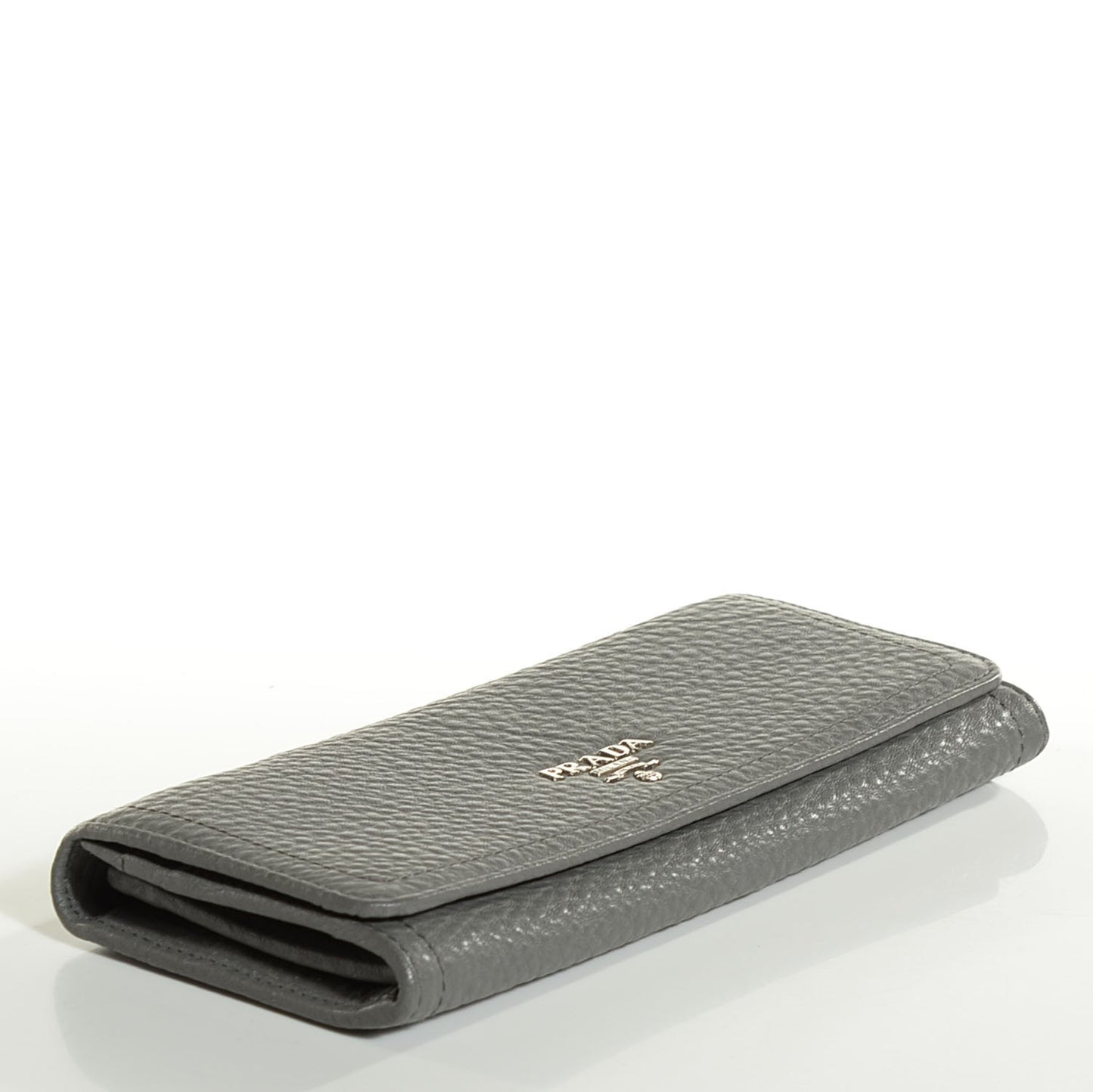Vitello Daino Flap Continental Wallet Marmo