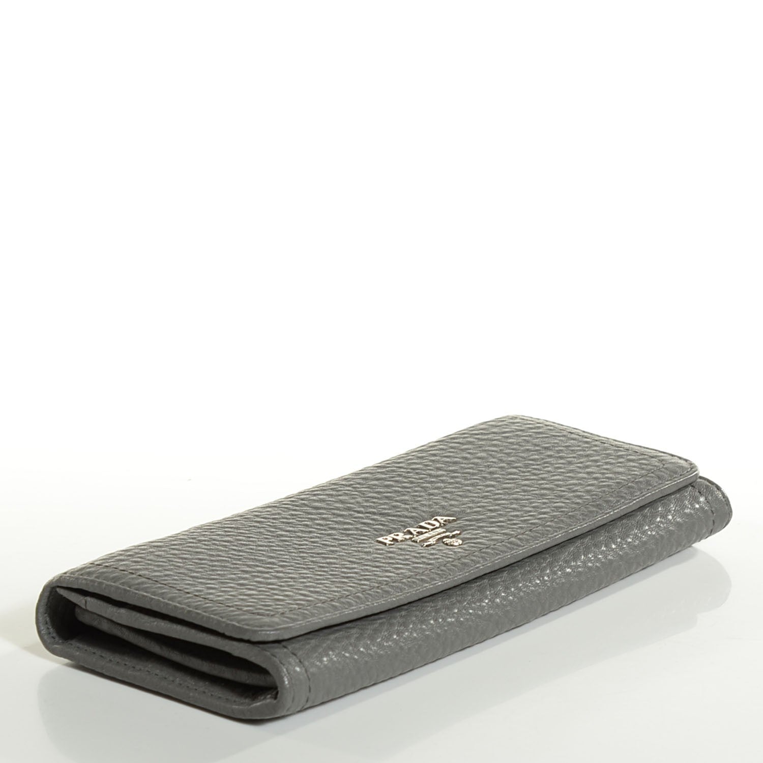 Prada Vitello Daino Flap Continental Wallet Marmo 4 of 9