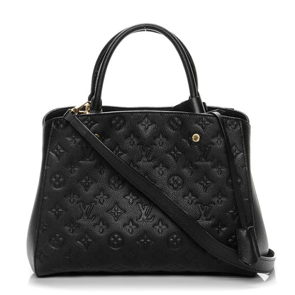 Louis Vuitton Empreinte Montaigne MM Black 1 of 7