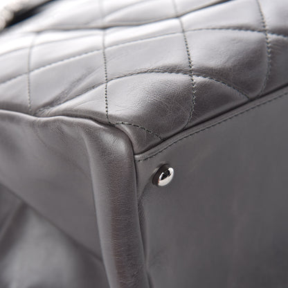 Chanel Glazed Calfskin Quilted Large CC Delivery Tote Grey 13 of 13