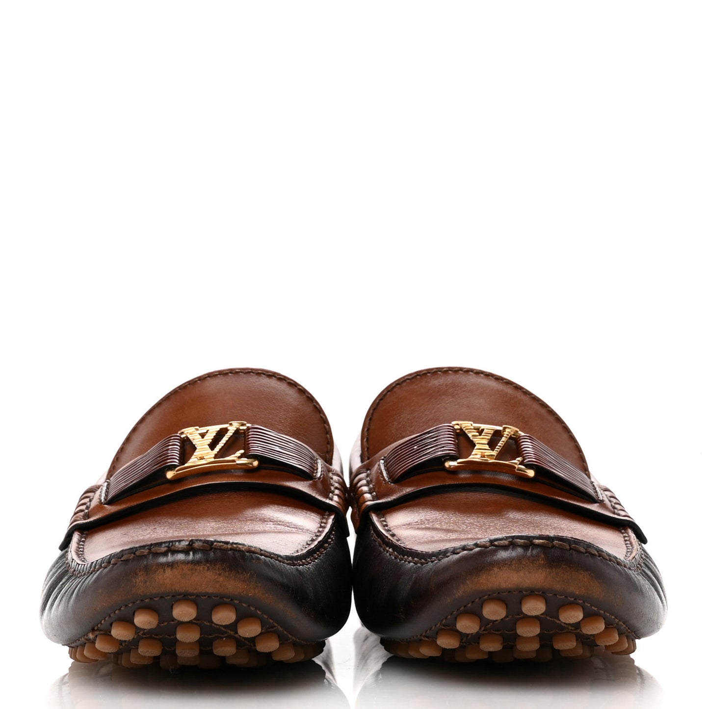Smooth Calfskin Hockenheim Moccasin Loafers 9 Brown