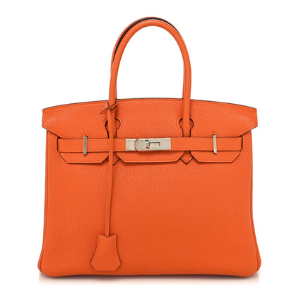 Hermes Togo Birkin 30 Orange 1 of 14