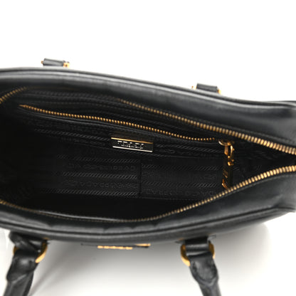 Prada Saffiano Lux Petite Bowler Black 5 of 10