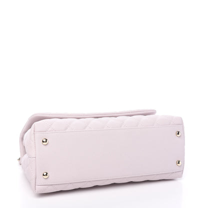 Chanel Caviar Quilted Small Coco Handle Flap Lilas Lilac 3 of 10