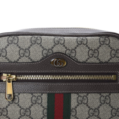 Gucci GG Supreme Monogram Web Small Ophidia Belt Bag 85 34 Dark Brown 10 of 10