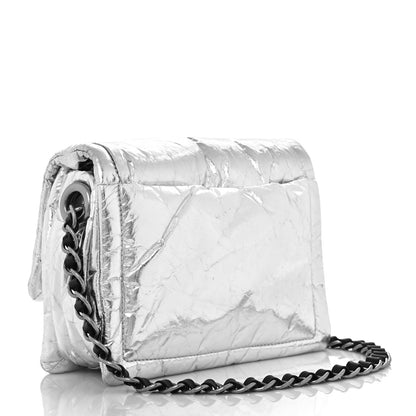 Marc Jacobs Metallic Lambskin The Pillow Bag Silver 3 of 10