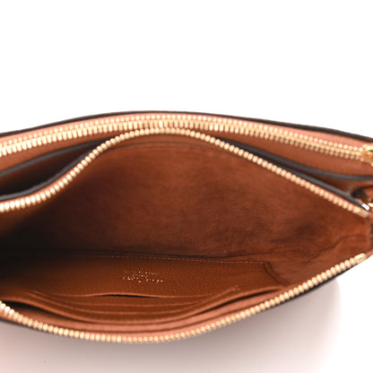 Louis Vuitton Empreinte Monogram Giant Double Zip Pochette Caramel 6 of 11