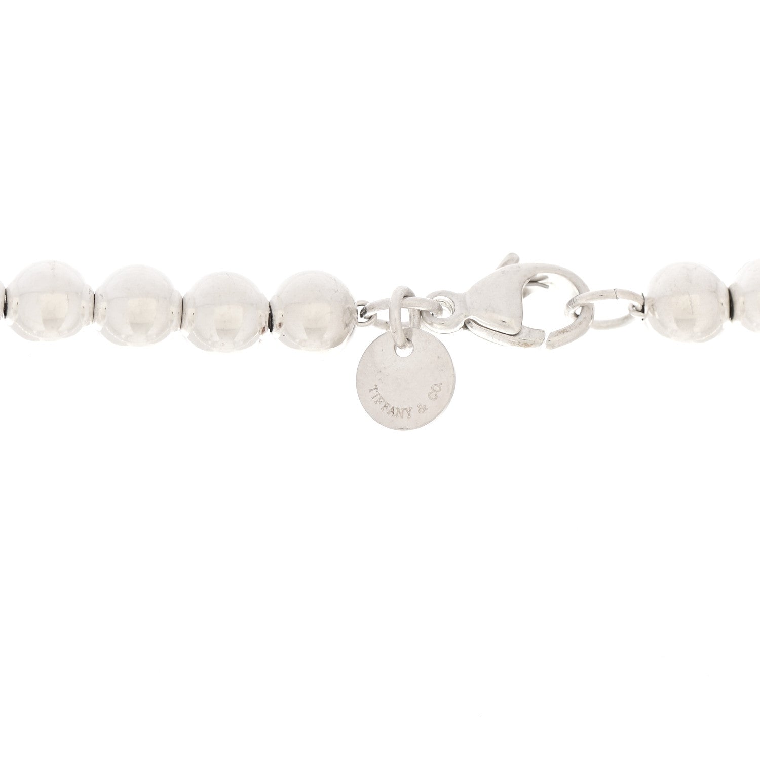 Tiffany Sterling Silver HardWear Graduated Ball Necklace 5 of 5