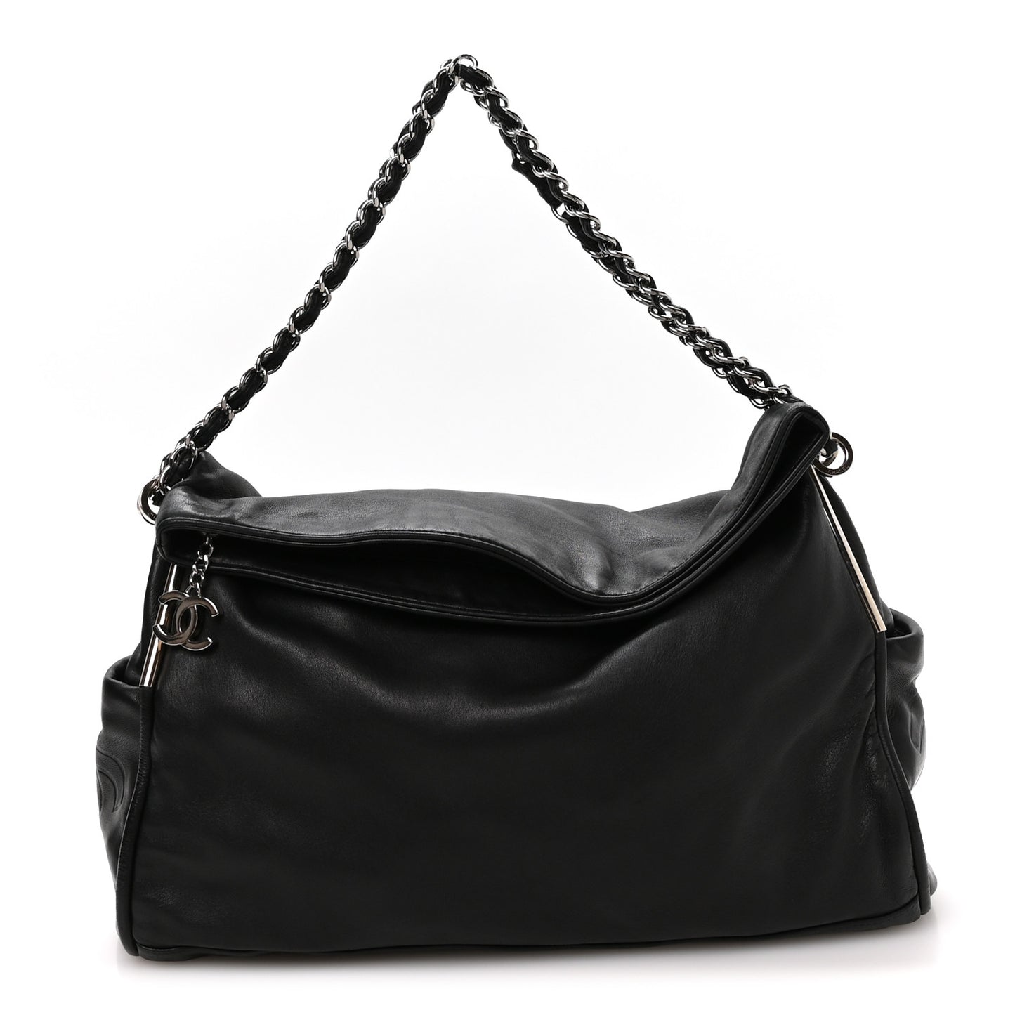 Lambskin Large Ultimate Soft Tote Black