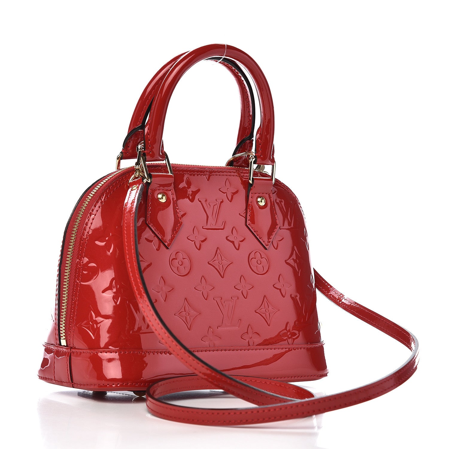 Louis Vuitton Vernis Alma BB Cherry 3 of 11