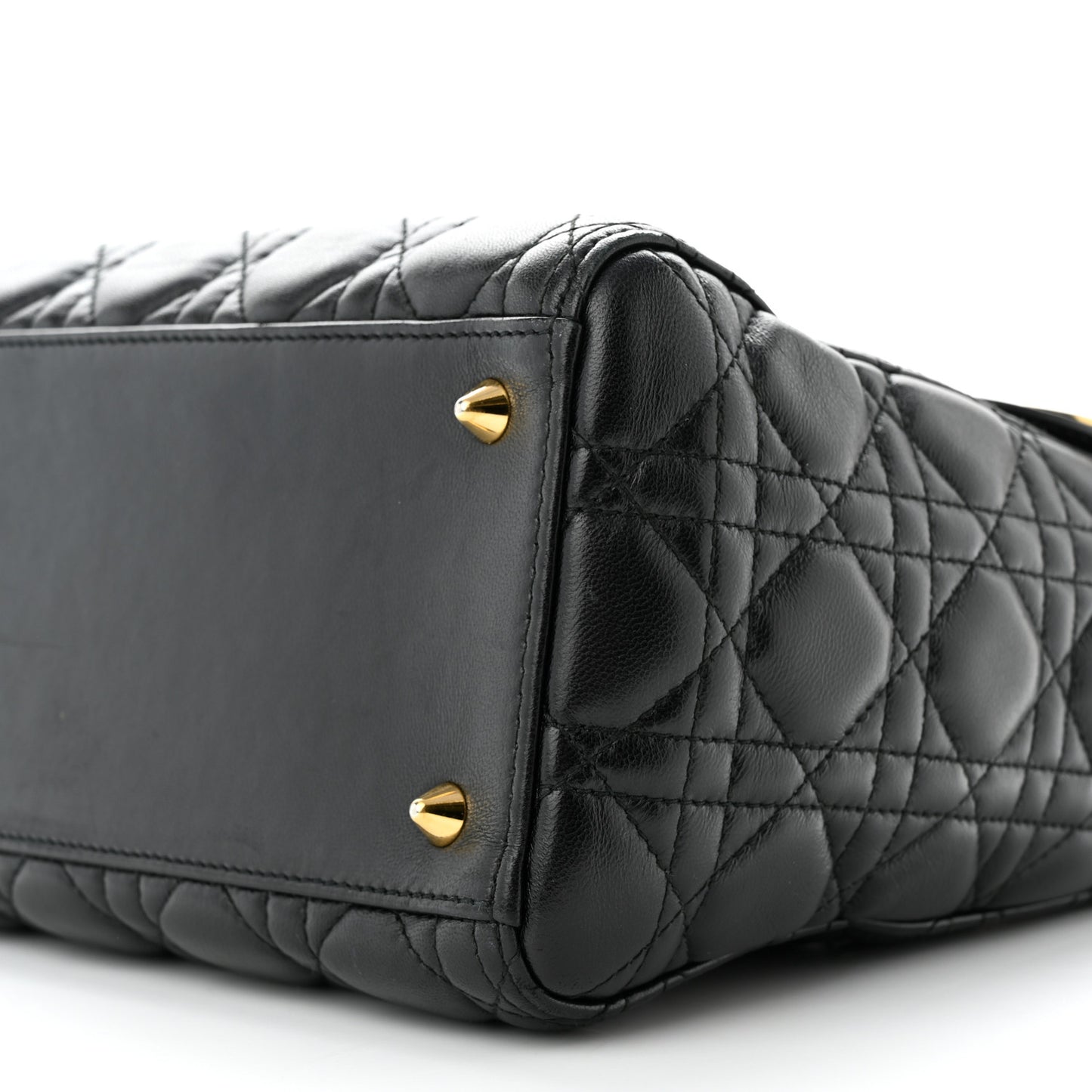 Lambskin Cannage Medium Lady Dior Black