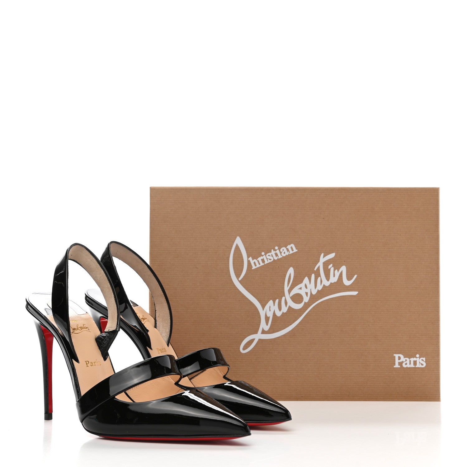 Christian Louboutin Patent Actina 100 Pumps 36.5 Black 8 of 8