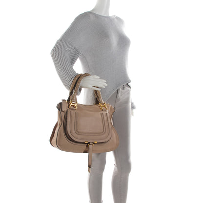 Chloe Calfskin Medium Marcie Satchel Beige 2 of 8