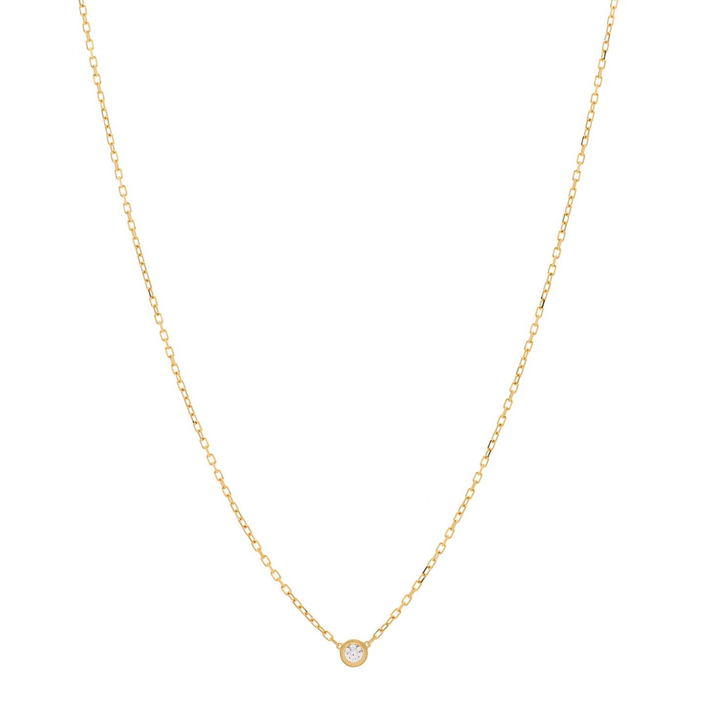 18K Yellow Gold Diamond SM D'Amour Pendant Necklace