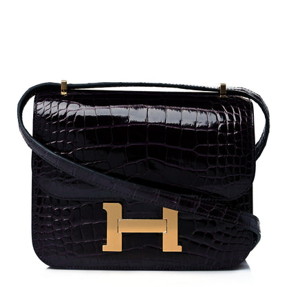 Hermes Shiny Constance 18 Aubergine 1 of 11