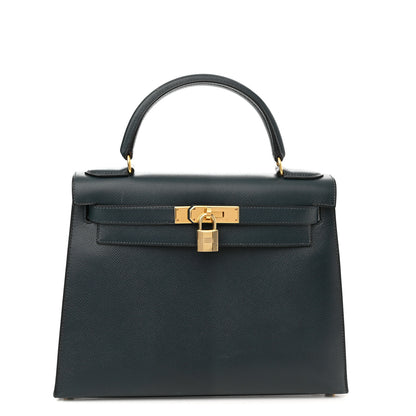 Hermes Courchevel Kelly Sellier 28 Bleu Marine 1 of 18