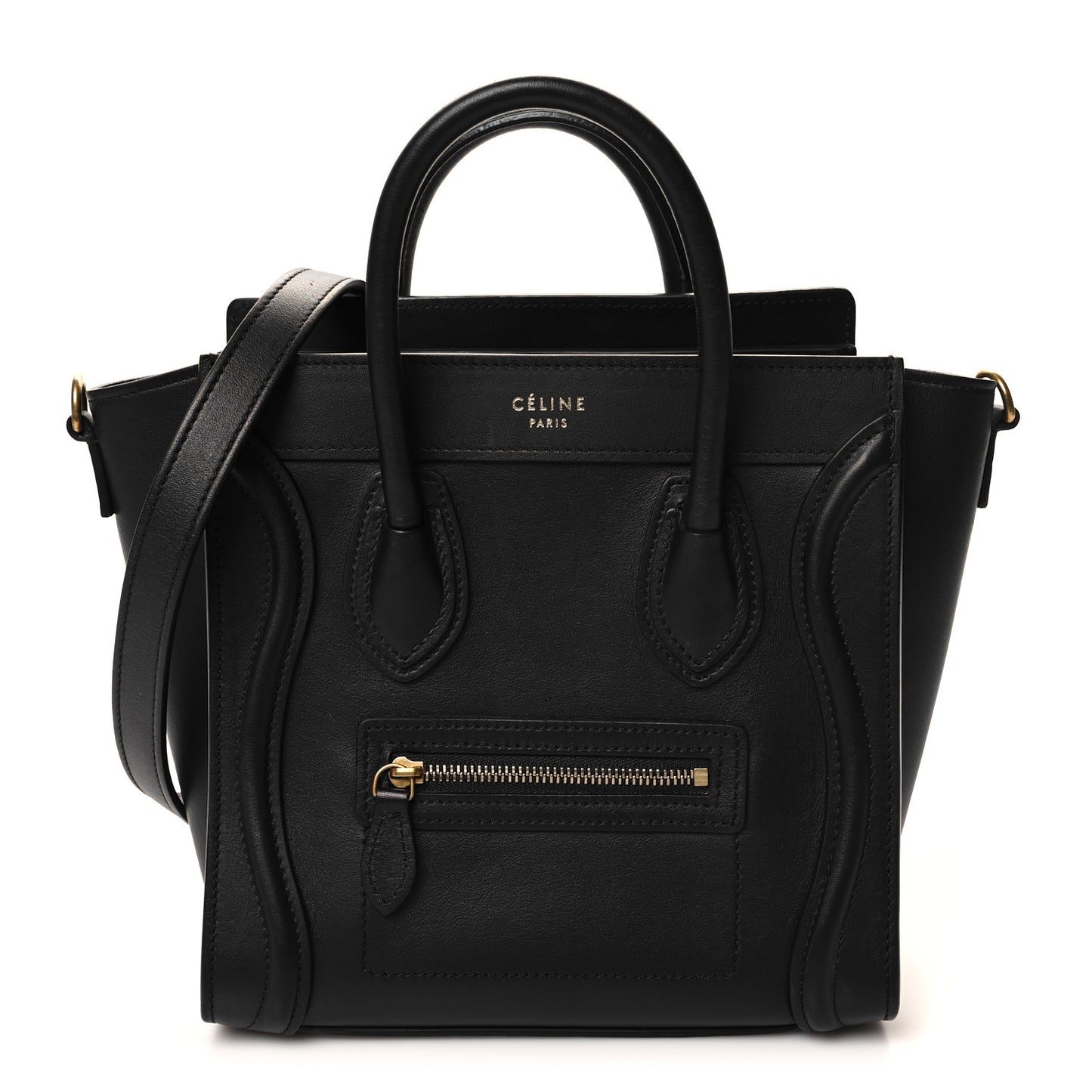 Smooth Calfskin Nano Luggage Black