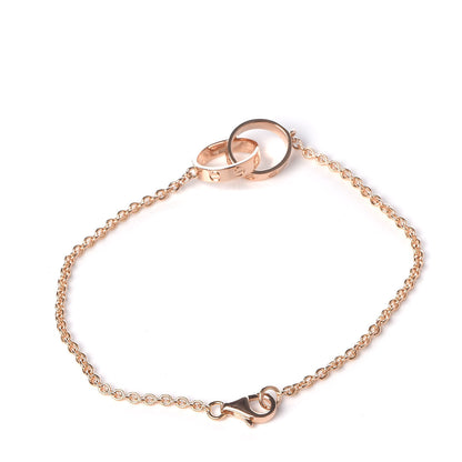 Cartier 18K Pink Gold Interlocking LOVE Bracelet 3 of 7