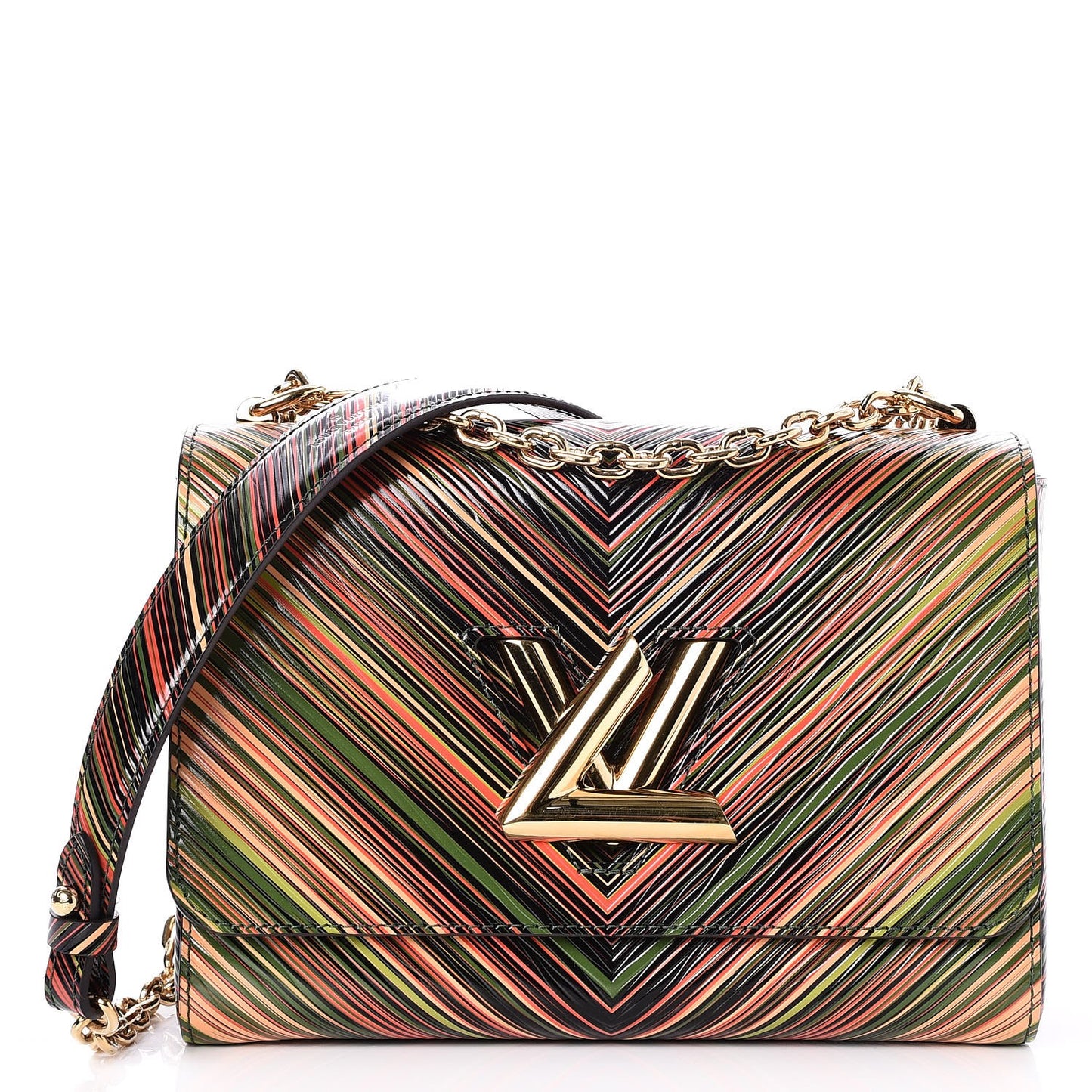 Epi Tropical Twist Shoulder Bag MM Rose Beige