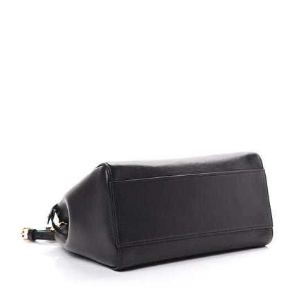Fendi Nappa Mini Peekaboo Iconic Satchel Black 3 of 11