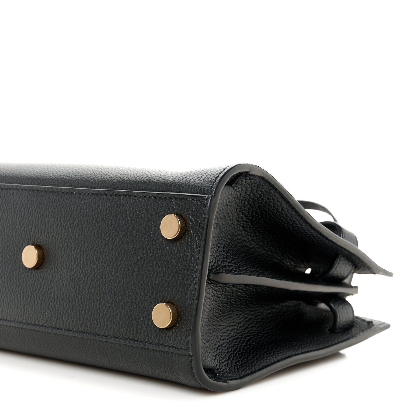 Grained Calfskin Nano Supple Sac De Jour Black