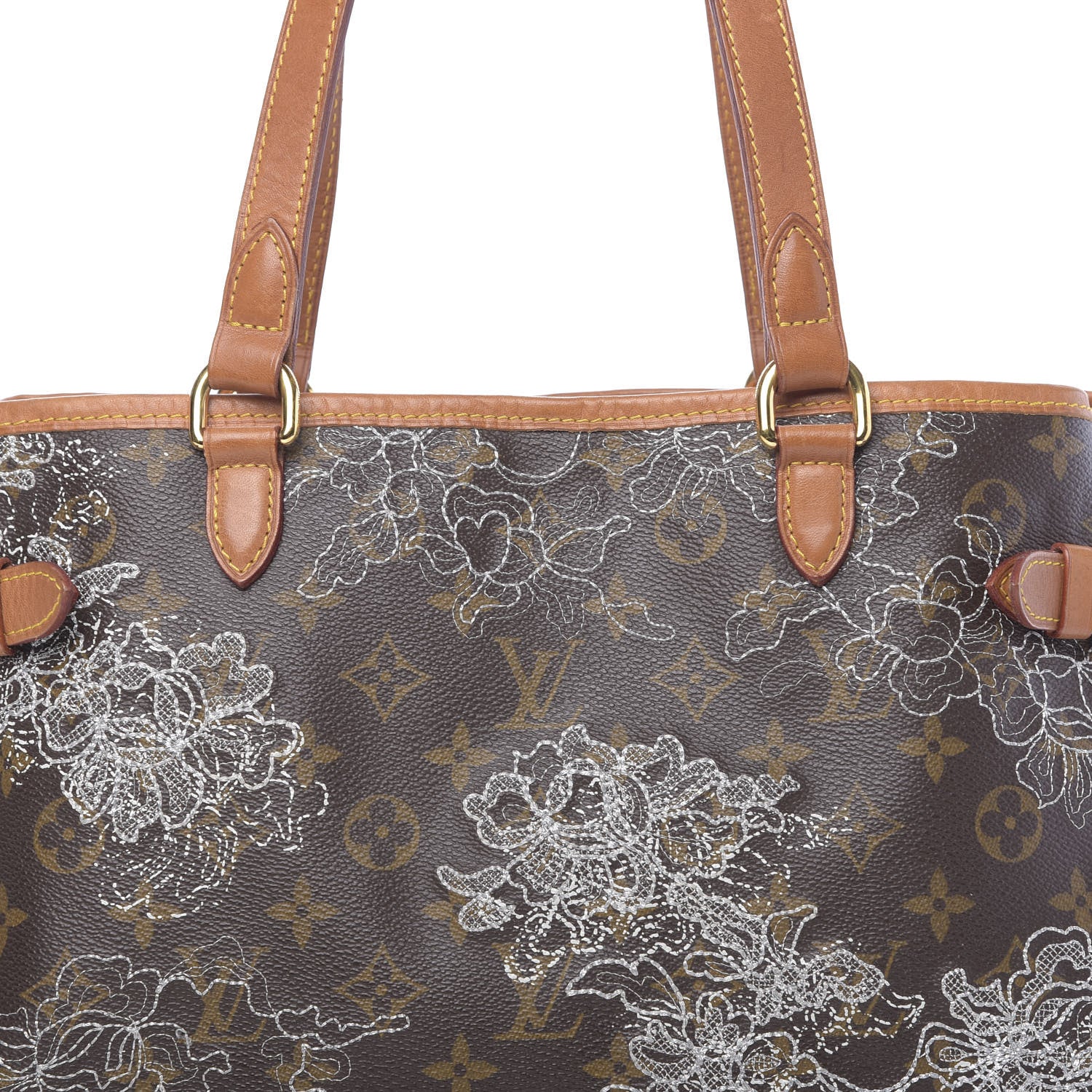 Louis Vuitton Monogram Dentelle Batignolles Horizontal Silver 8 of 10