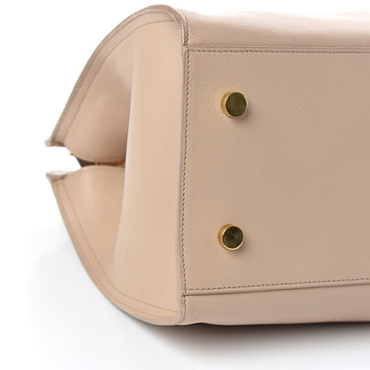 Saint Laurent Smooth Calfskin Small Monogram Cabas Beige 5 of 14