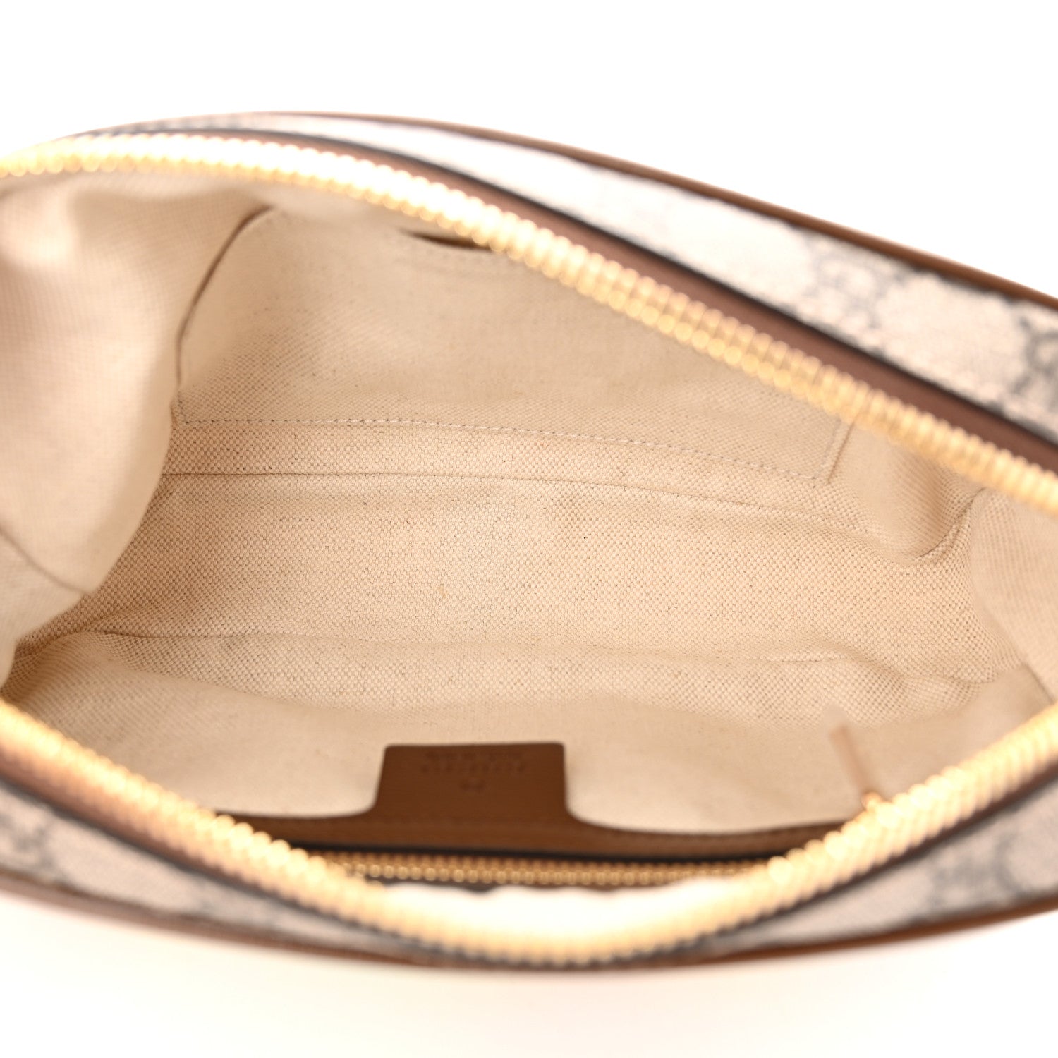 Gucci GG Supreme Monogram Azalea Calfskin Fake/Not Small Retro Interlocking G Belt Bag 80 32 Beige Ebony Brown Sugar 5 of 12