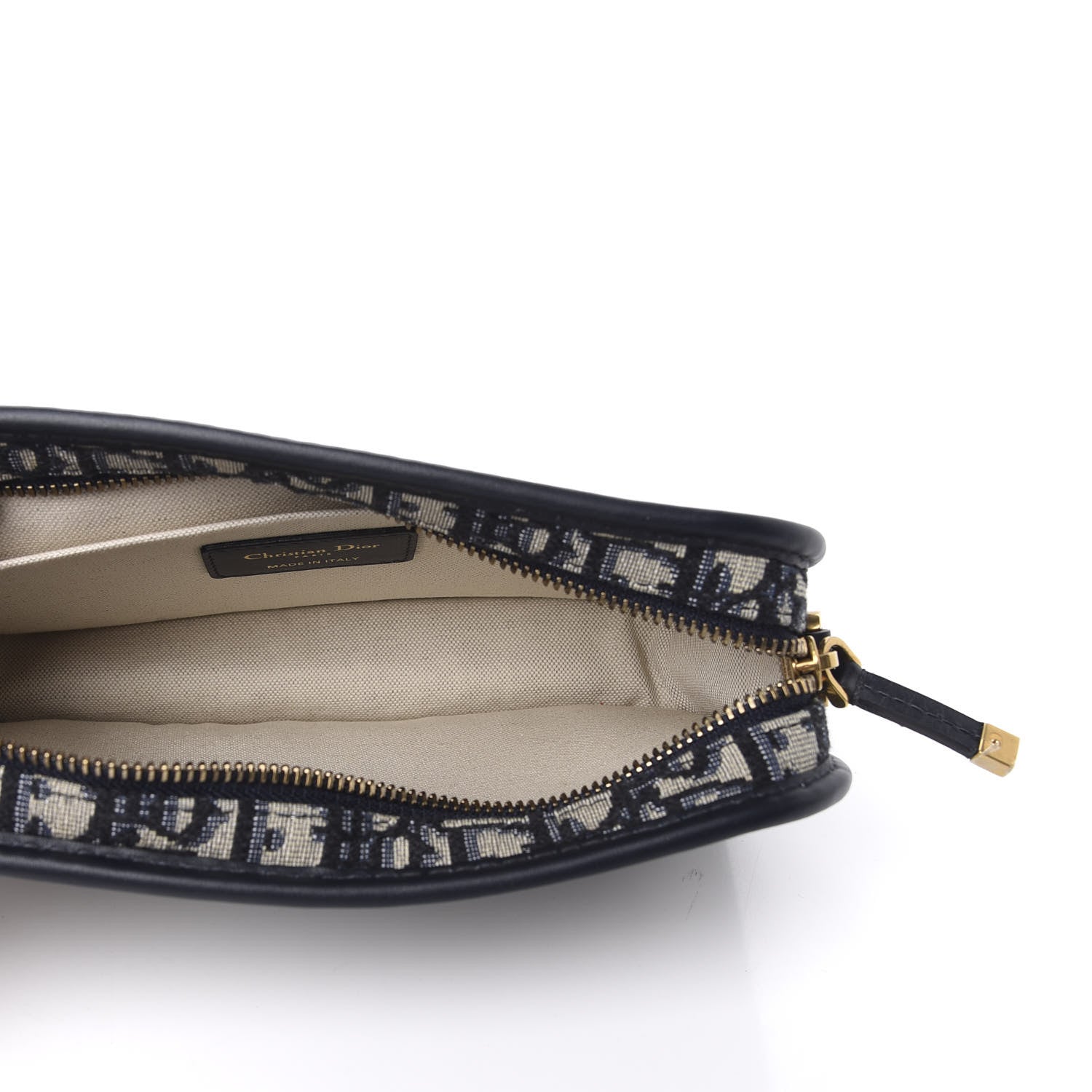 Christian Dior Oblique Diorquake Clutch Blue 5 of 9