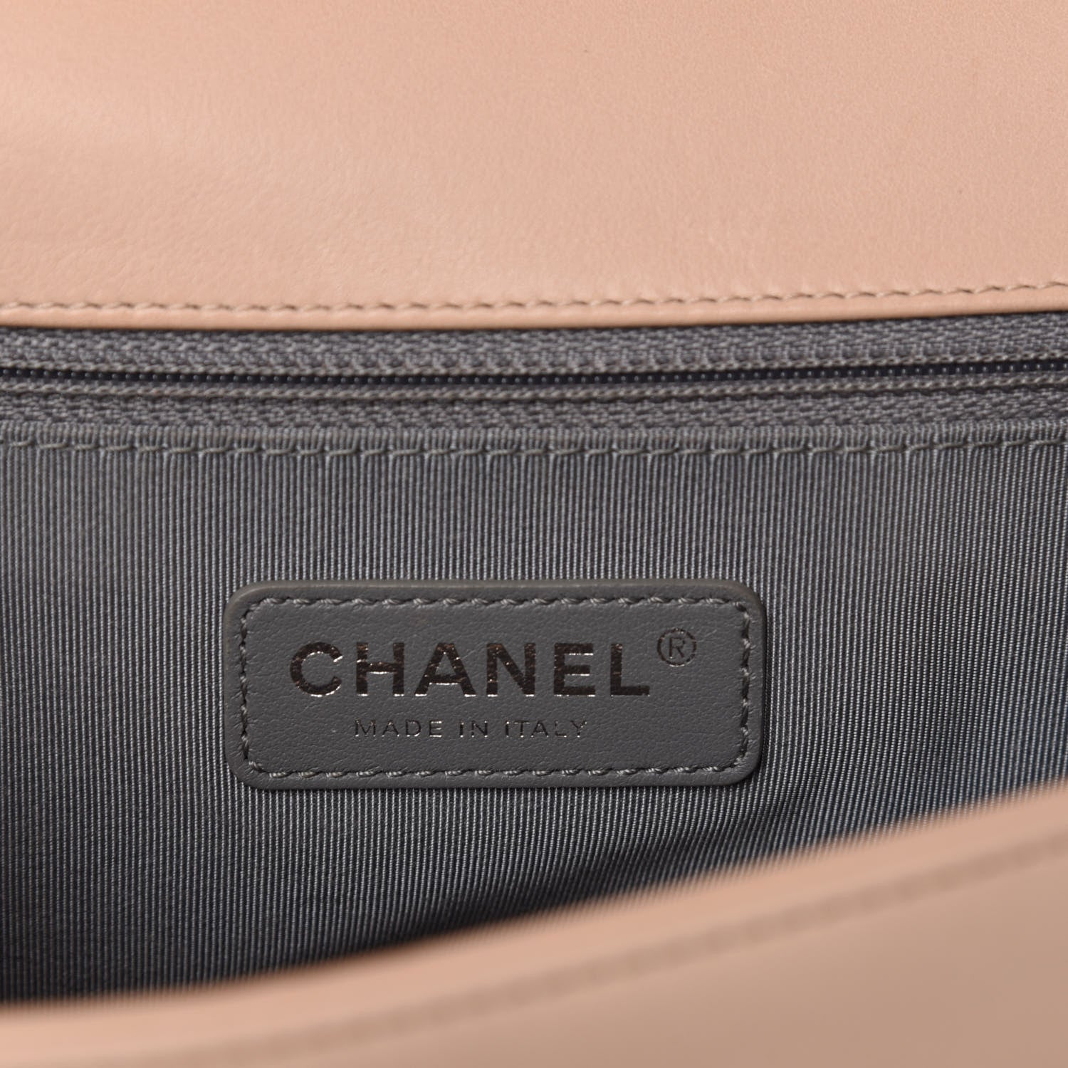 Chanel Calfskin Chevron Quilted New Medium Boy Flap Beige 9 of 11